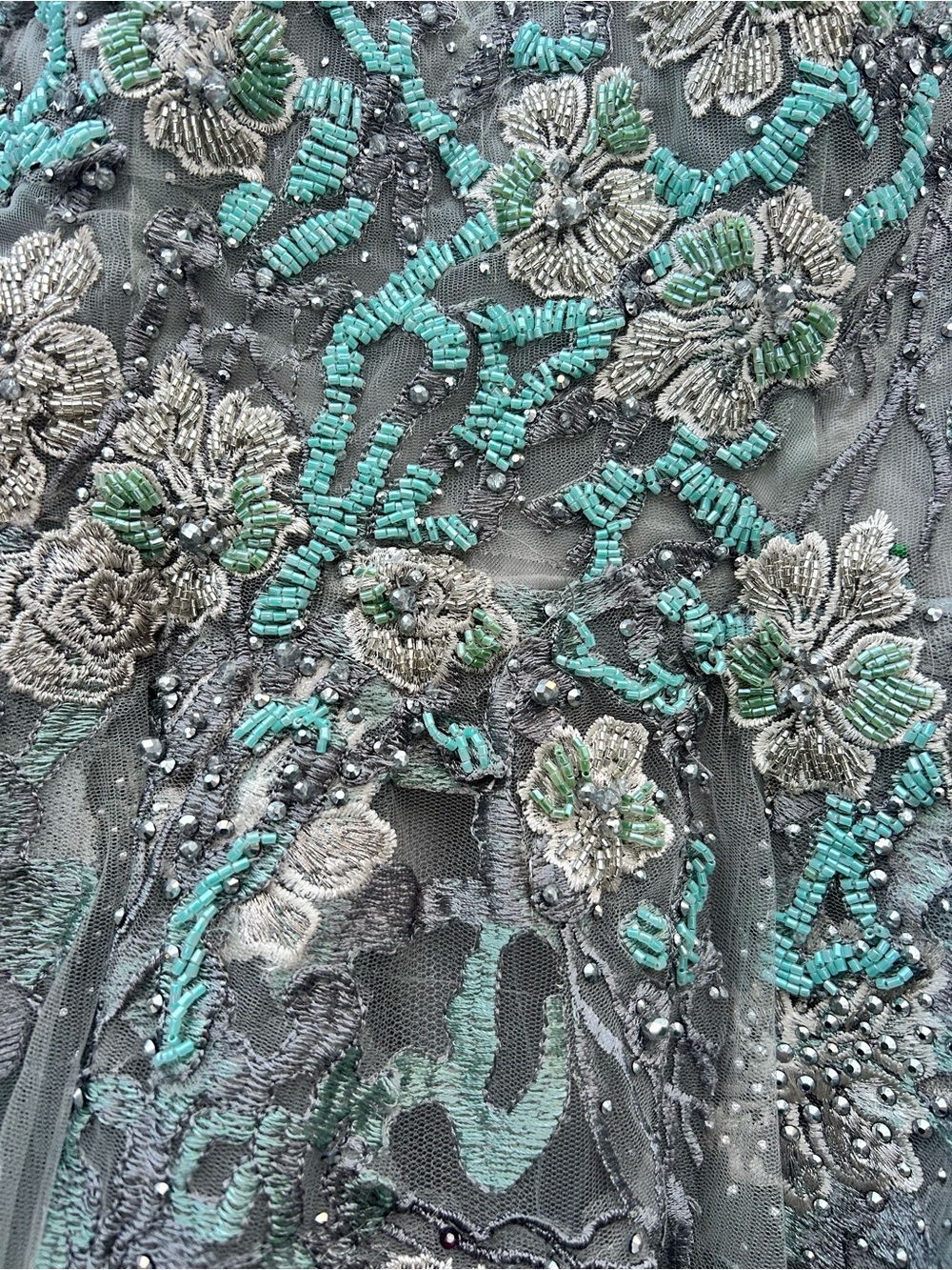 Floral Embroidered Mac Duggal Gown - Picture 4 of 9
